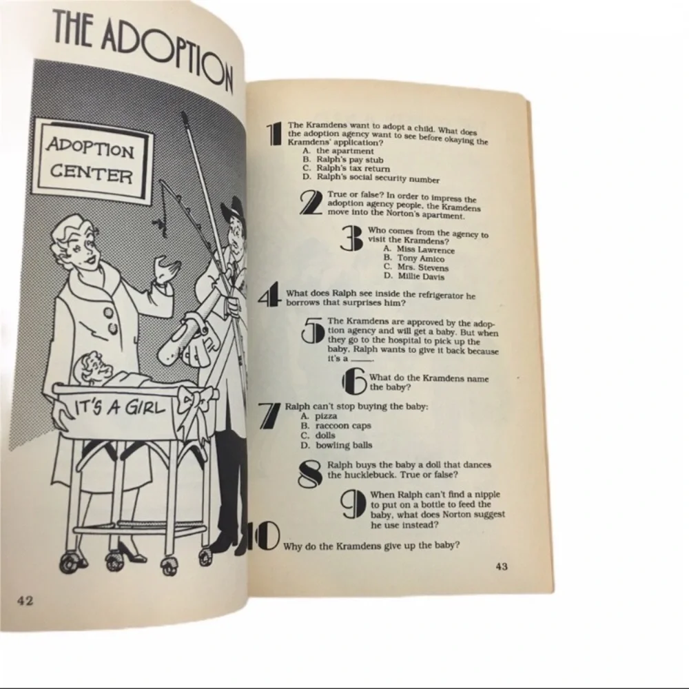 VINTAGE Honeymooners An Illustrated Trivia Book Bob Colombe Comic Retro Game Fun